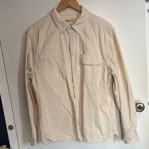 Madewell Off-White Button-Up Shirt